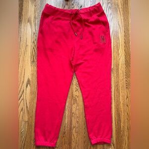 Psycho Bunny Red Joggers